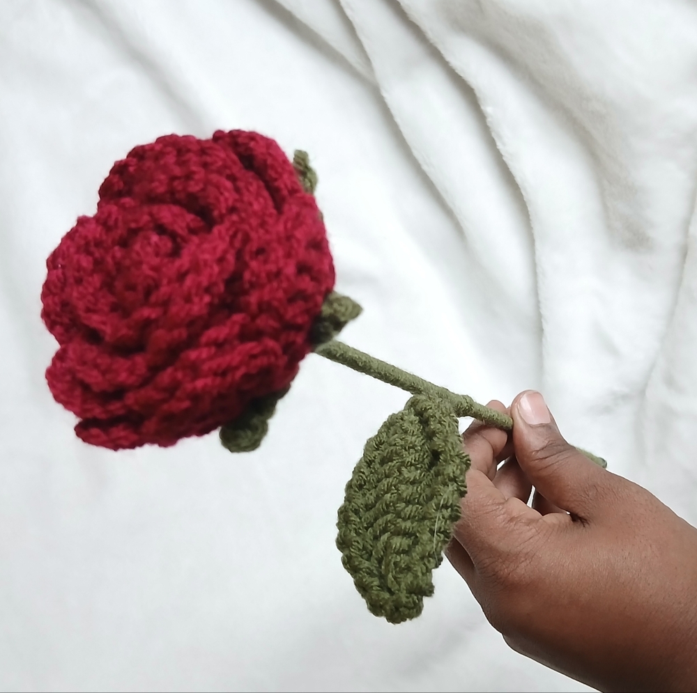 Crochet Rose Forever Flower